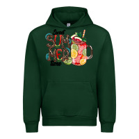 Forest Green Sweet Summer Time Urban Hoodie - CowhideDigitalArt