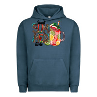 Pigment Midnight Navy Sweet Summer Time Urban Hoodie - CowhideDigitalArt