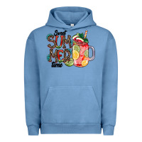 Pigment Pebble Blue Sweet Summer Time Urban Hoodie - CowhideDigitalArt