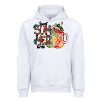 White Sweet Summer Time Urban Hoodie - CowhideDigitalArt