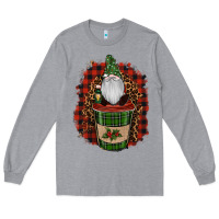 Heather Grey gnomes with coffee christmas Long Sleeve Tee - RanaPortraitStore