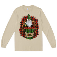 Mushroom gnomes with coffee christmas Long Sleeve Tee - RanaPortraitStore