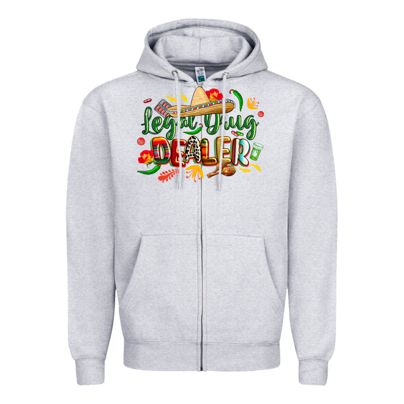 Cinco De Mayo Legal Drug Dealer Pharmacist Zipper Hoodie by CowGirlArtShop | Teevron