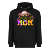 Black baseball mom Heavyweight Hoodie - OliviaCreatesArt
