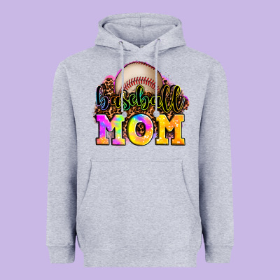 Baseball Mom Heavyweight Hoodie Designed By Oliviacreatesart