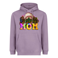 Lavender baseball mom Heavyweight Hoodie - OliviaCreatesArt