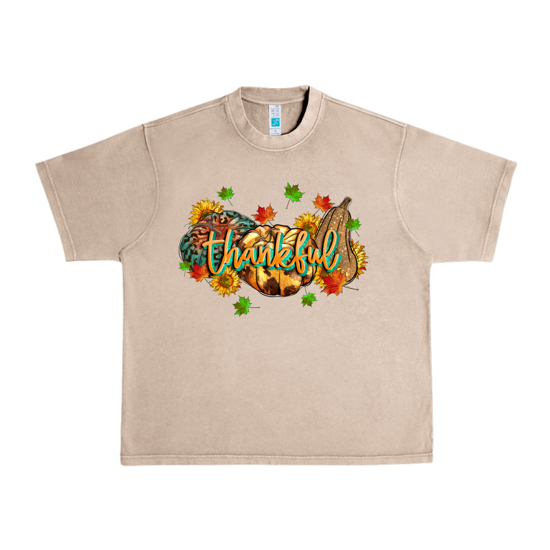 Thankful Pumpkins Urban Heavy Tee by MaliasSmallBusiness | Teevron