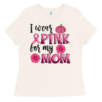 Bone i wear pink for my mom sunlower and pumpkin Ladies Tee - AdoDesignShop