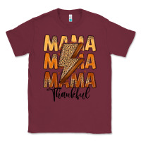 Burgundy Thankful Mama Classic Tee - MaliasSmallBusiness