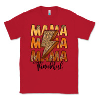 Red Thankful Mama Classic Tee - MaliasSmallBusiness