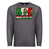 Charcoal Heather MX Mexico Premium Sweatshirt - FaDigitalArtStudio