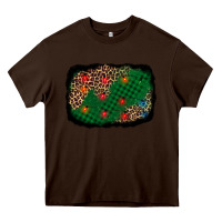 Chocolate Brown green buffalo plaid christmas background Heavy Core Tee - AdoDesignShop