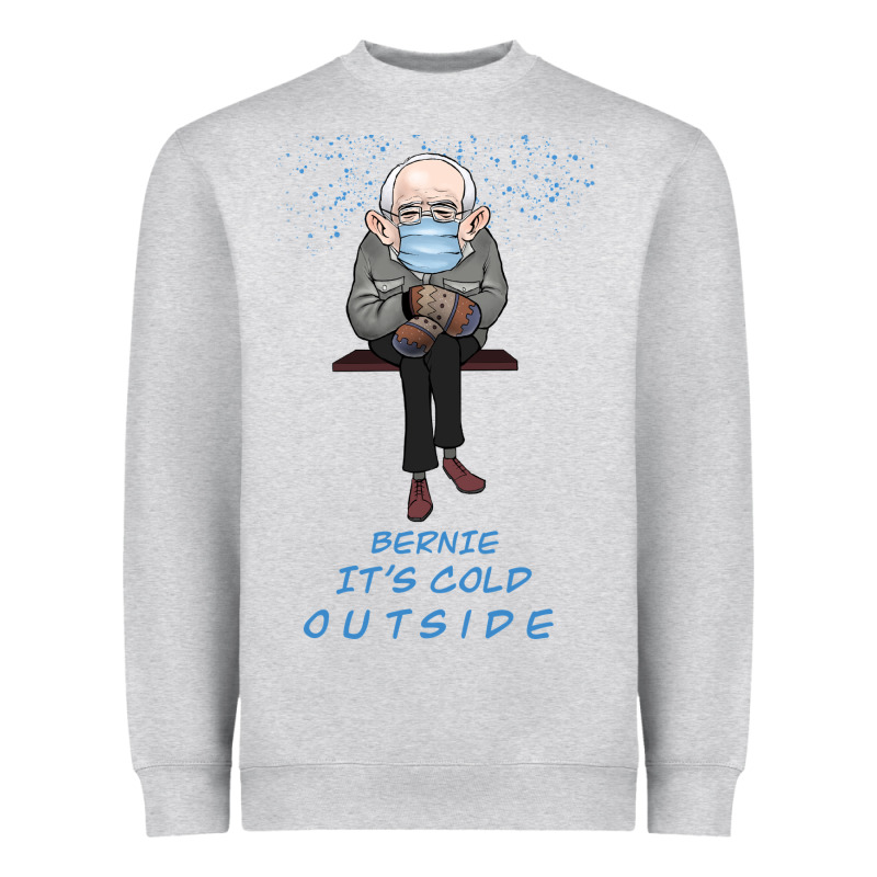 Bernie It's Cold Outside Heavyweight Sweatshirt by Bettercallsaul | Teevron