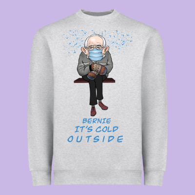 Bernie It's Cold Outside Heavyweight Sweatshirt Designed By Bettercallsaul
