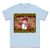 Dusty Blue snowman Christmas Classic Tee - JahusDesignShop