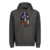 Charcoal Heather spooky vibes Premium Hoodie - JahusDesignShop
