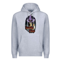 Heather Grey spooky vibes Premium Hoodie - JahusDesignShop