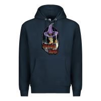 Navy spooky vibes Premium Hoodie - JahusDesignShop