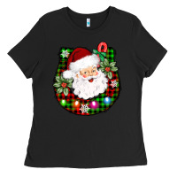 Horseshoe Santa Ladies Tee | Teevron