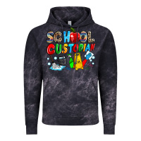 Cloud Black school custodian Vintage Hoodie - NancyCooperArtShop