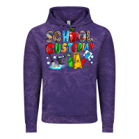 Cloud Purple school custodian Vintage Hoodie - NancyCooperArtShop