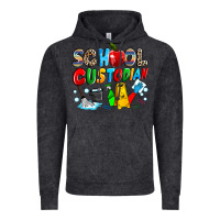 Vintage Black school custodian Vintage Hoodie - NancyCooperArtShop