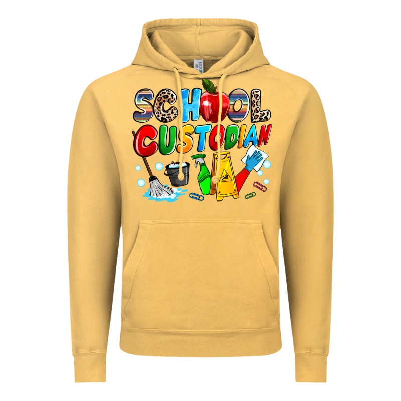 School Custodian Vintage Hoodie by NancyCooperArtShop | Teevron