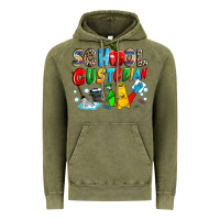 Vintage Olive school custodian Vintage Hoodie - NancyCooperArtShop