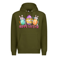 Army Green Happy Easter Nurse eggs Easter Day Premium Hoodie - CowGirlArtShop