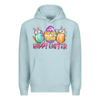 Blue Mist Happy Easter Nurse eggs Easter Day Premium Hoodie - CowGirlArtShop