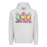 Dove Grey Happy Easter Nurse eggs Easter Day Premium Hoodie - CowGirlArtShop