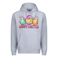 Heather Grey Happy Easter Nurse eggs Easter Day Premium Hoodie - CowGirlArtShop
