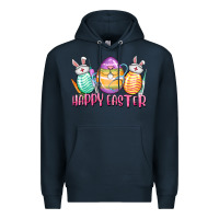 Navy Happy Easter Nurse eggs Easter Day Premium Hoodie - CowGirlArtShop