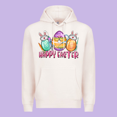 Happy Easter Nurse Eggs Easter Day Premium Hoodie Designed By Cowgirlartshop