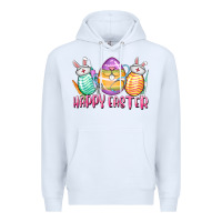 White Happy Easter Nurse eggs Easter Day Premium Hoodie - CowGirlArtShop