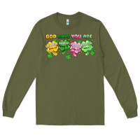 Army Green st. patrick's day god says you are Long Sleeve Tee - Artiststas