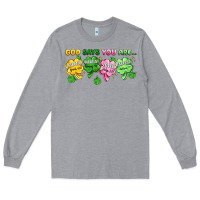 Heather Grey st. patrick's day god says you are Long Sleeve Tee - Artiststas