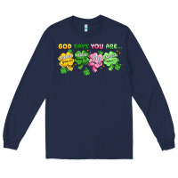 Navy st. patrick's day god says you are Long Sleeve Tee - Artiststas