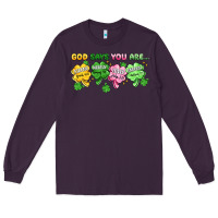 Plum st. patrick's day god says you are Long Sleeve Tee - Artiststas