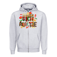 Heather Grey cinco de mayo rich auntie Zipper Hoodie - CowGirlArtShop