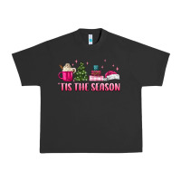 Pigment Black tis the season pink christmas Urban Heavy Tee - MaliasSmallBusiness