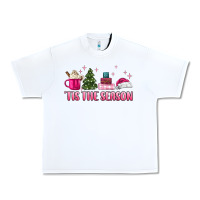 White tis the season pink christmas Urban Heavy Tee - MaliasSmallBusiness