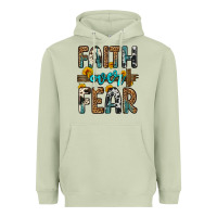 Matcha faith over fear Heavyweight Hoodie - OliviaCreatesArt