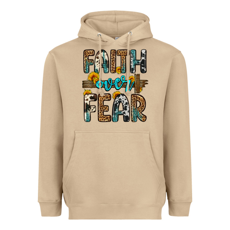 Faith Over Fear Heavyweight Hoodie by OliviaCreatesArt | Teevron