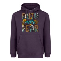 Plum faith over fear Heavyweight Hoodie - OliviaCreatesArt