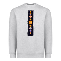 Heather Grey Planets Colour Heavyweight Sweatshirt - Bettercallsaul