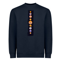 Navy Planets Colour Heavyweight Sweatshirt - Bettercallsaul