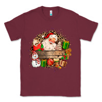 Burgundy Santa Classic Tee - MaliasSmallBusiness
