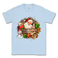 Dusty Blue Santa Classic Tee - MaliasSmallBusiness