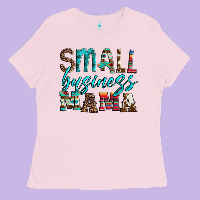 Small Business Mama Leopard Turquoise Aztec Serape Cowhide Ladies Tee Designed By Artiststas